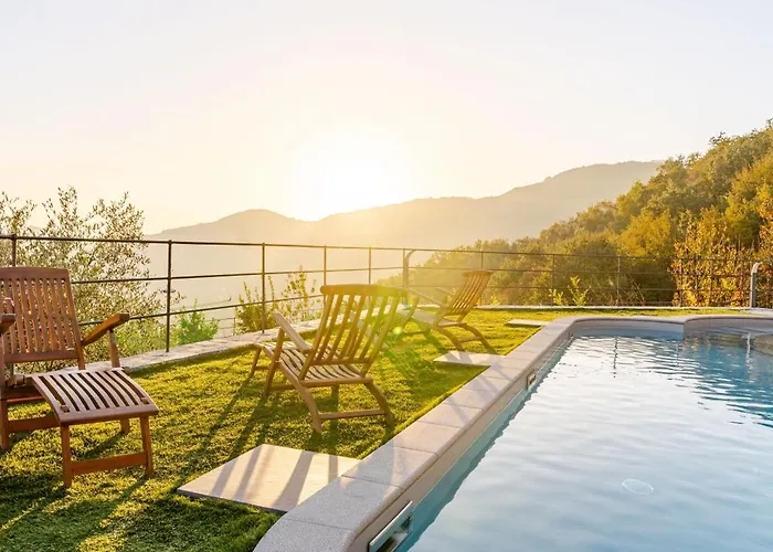 Hillside Haven - Sea View Retreat With Pool Access Rapallo